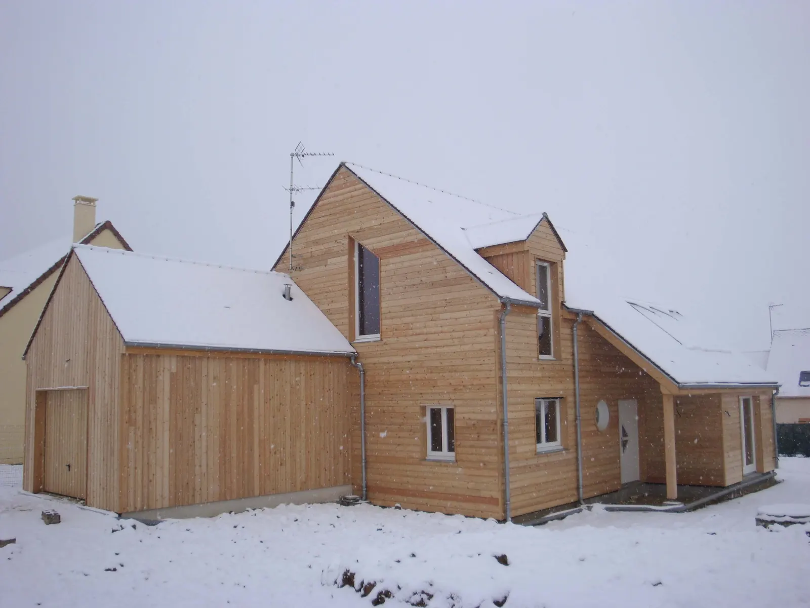 Maisons à ossature bois — réalisation Lefort Menuiserie & Construction Bois