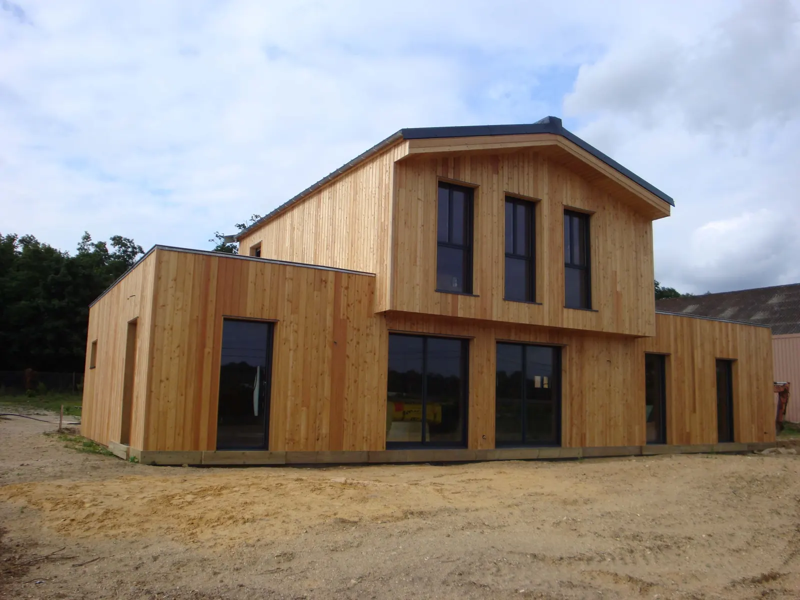 Maisons à ossature bois — réalisation Lefort Menuiserie & Construction Bois
