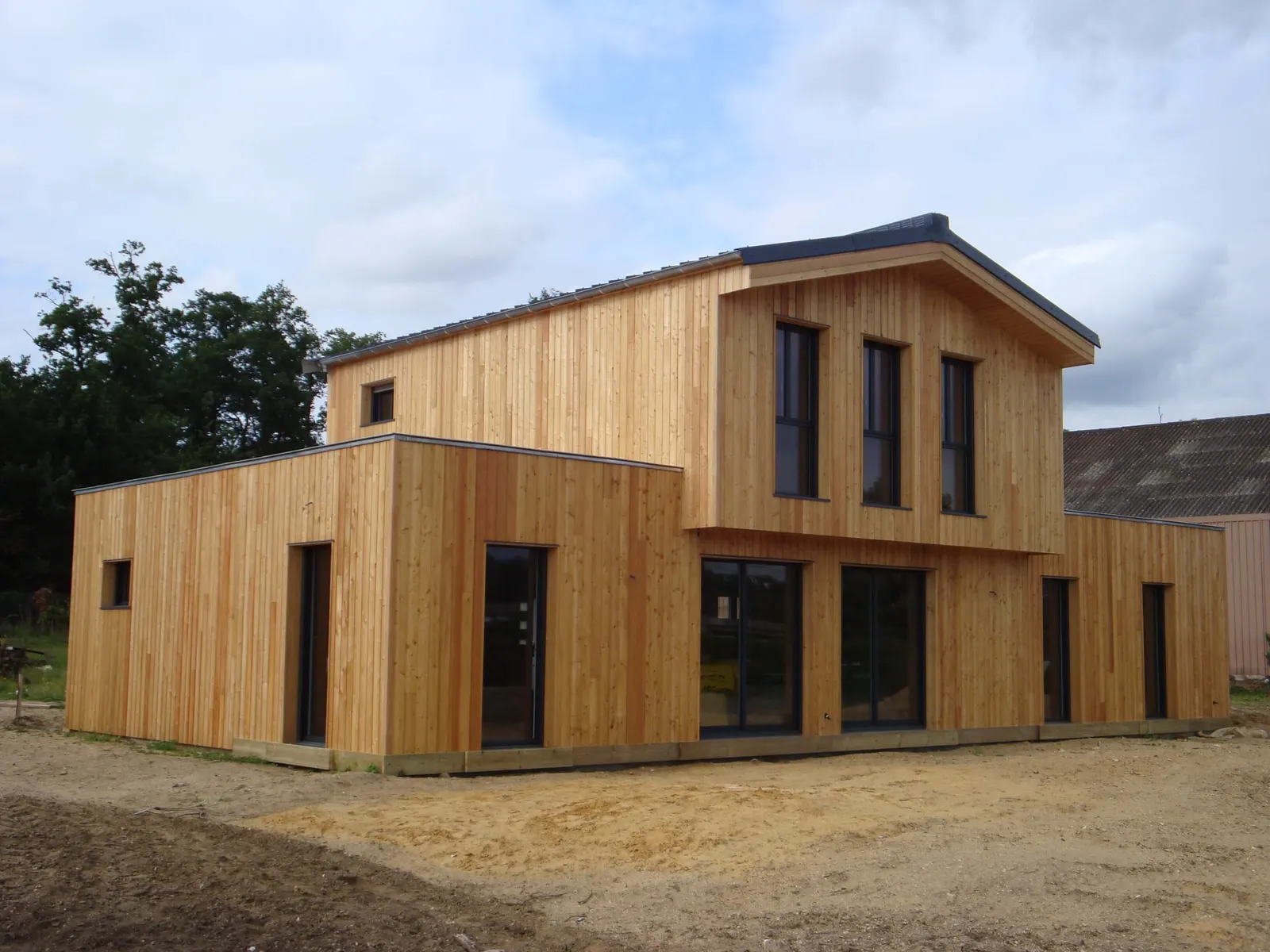 Maisons à ossature bois — réalisation Lefort Menuiserie & Construction Bois