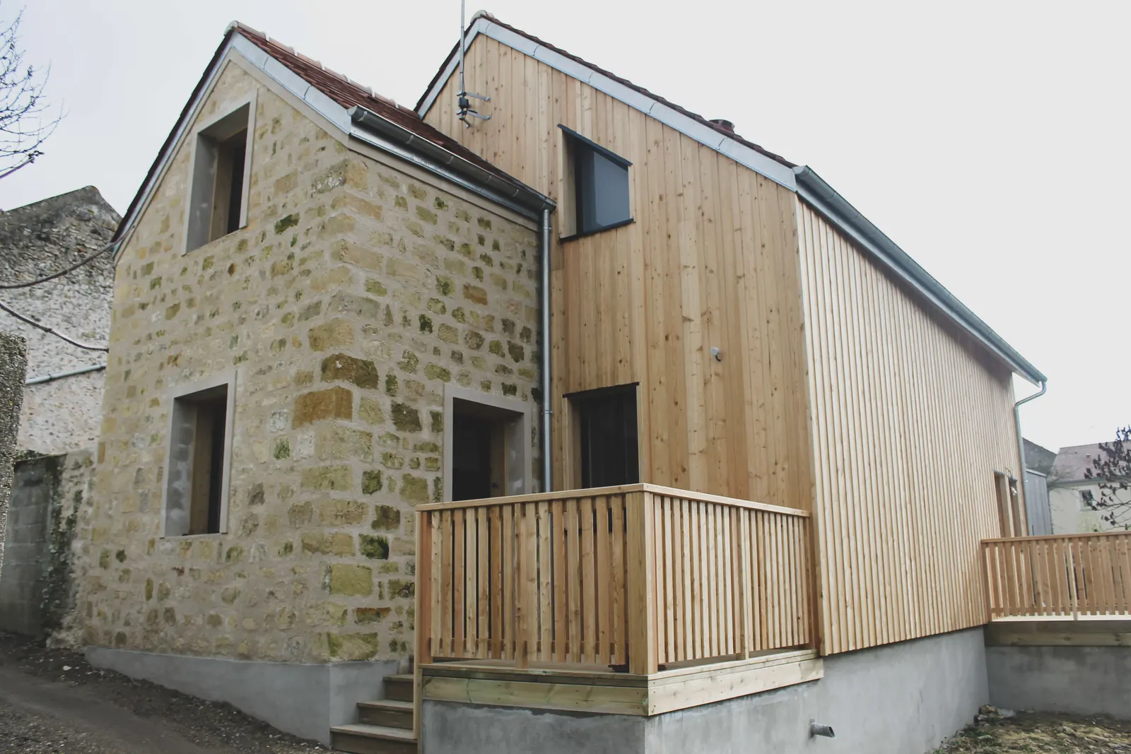 Maisons à ossature bois — réalisation Lefort Menuiserie & Construction Bois