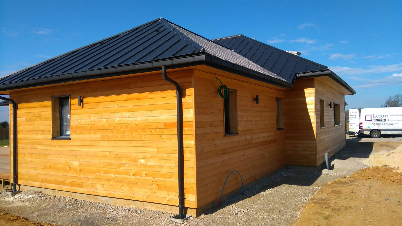 Maisons à ossature bois — réalisation Lefort Menuiserie & Construction Bois