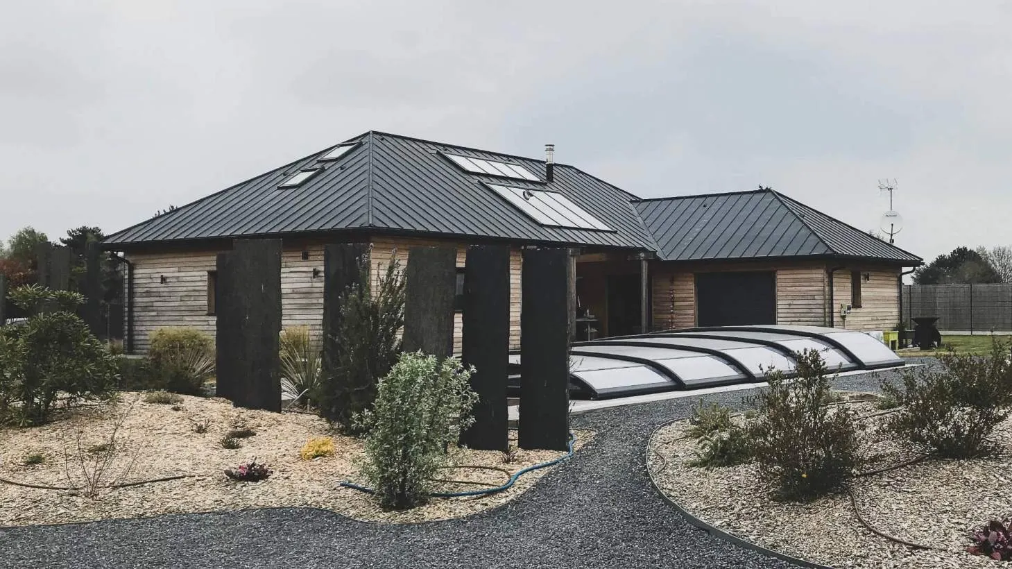 Maison individuelle à ossature bois construite par Lefort Menuiserie